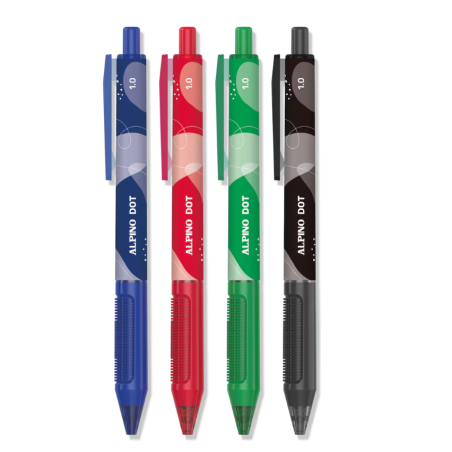 Pack 4 Bolígrafos Dot Colores Surtidos