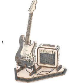 Maqueta Guitarra Eléctrica Con Amplificador Robotime