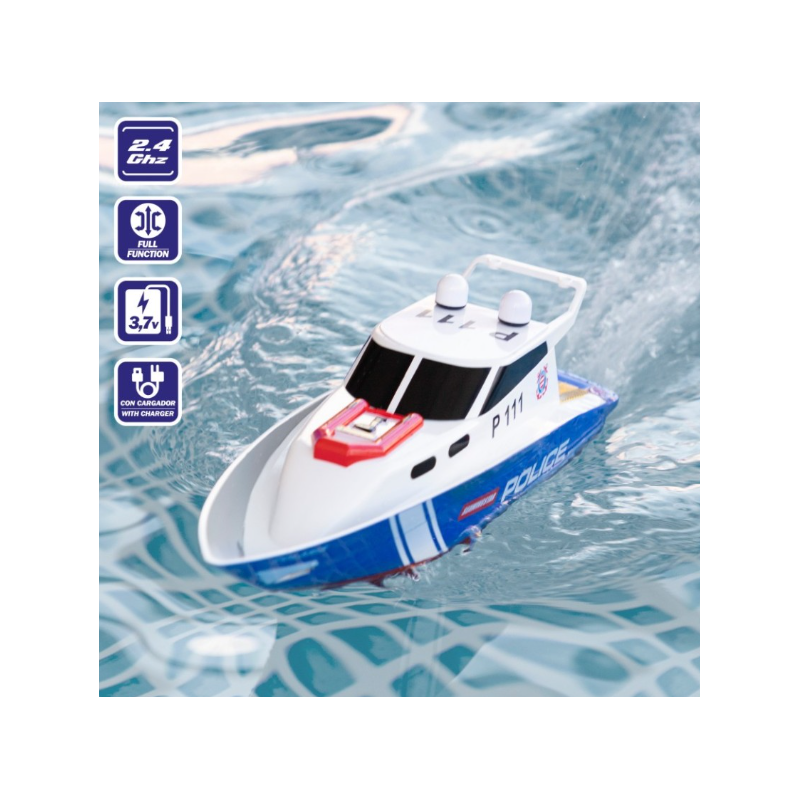 Lancha Patrullera Policía Rc