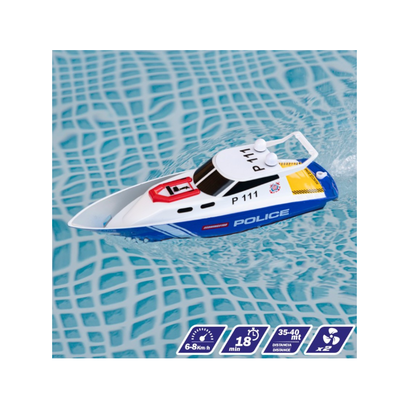 Lancha Patrullera Policía Rc