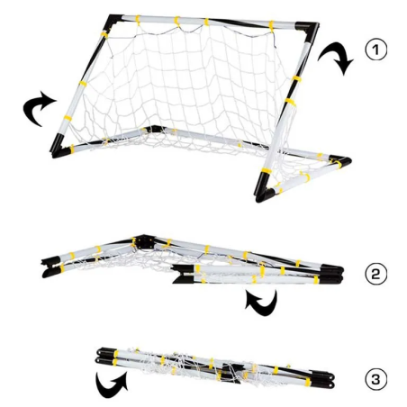 Portería Futbol Plegable 90x59x59 Cm