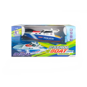 Lancha Patrullera Policía Rc De Colorbaby