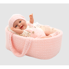 Muñeca Arias Elegance Gadi Rosa C/ Capazo 33 Cm De Muñecas Arias