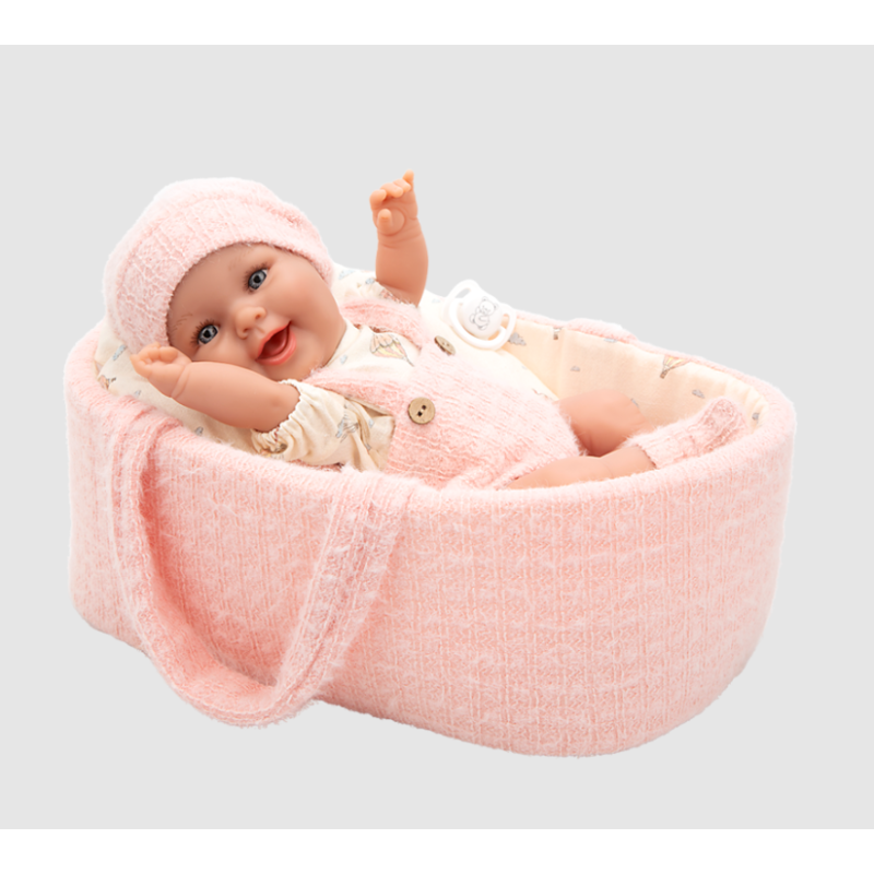 Muñeca Arias Elegance Gadi Rosa C/ Capazo 33 Cm De Muñecas Arias