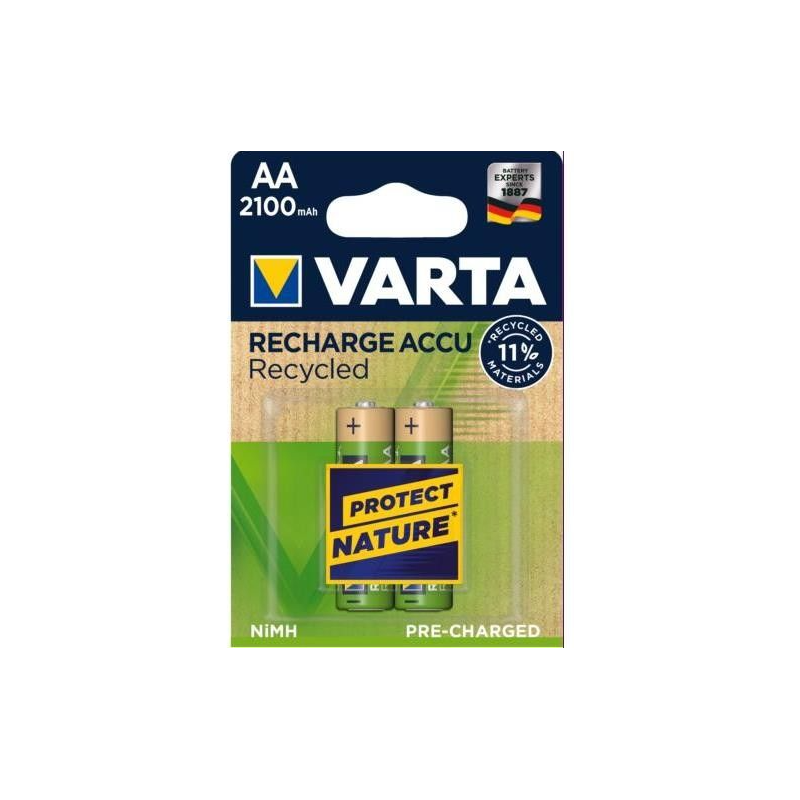 Pilas Recargables AA 2 Unidades