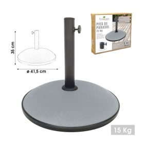 Soporte Sombrilla Gris Cemento 15 kg 2