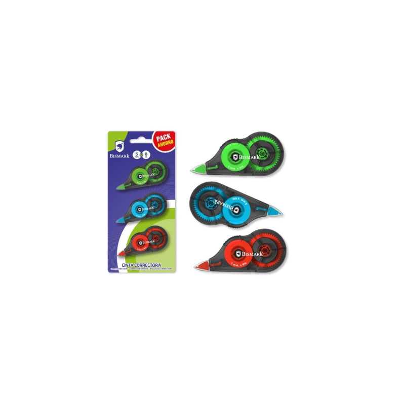 Pack de 3 Cintas Correctoras Bismark
