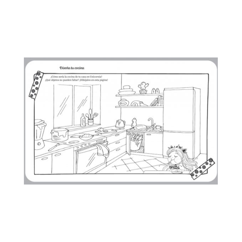 Libro De Colorear De Unicornia