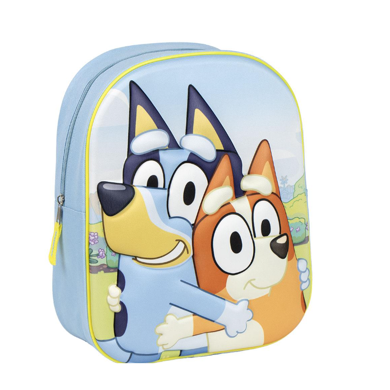 Mochila Infantil 3D Bluey De Vuelta Al Cole