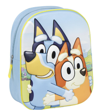 Mochila Infantil 3D Bluey De Vuelta Al Cole