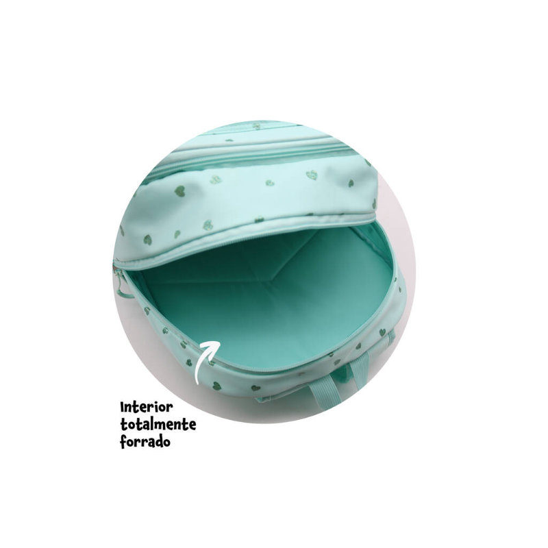 Mochila Doble Blin Blin Green Hearts
