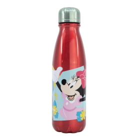 Botella Aluminio 600 Ml Minnie Mouse