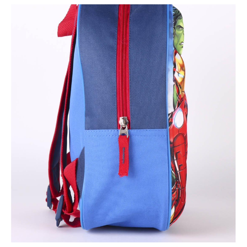 Mochila Infantil Avengers Azul 3D