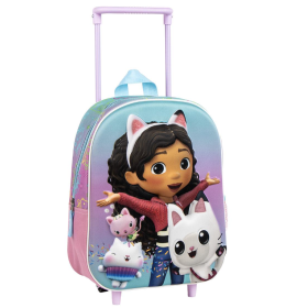 Mochila Trolley La Casa De Gabby 3D De Vuelta al Cole