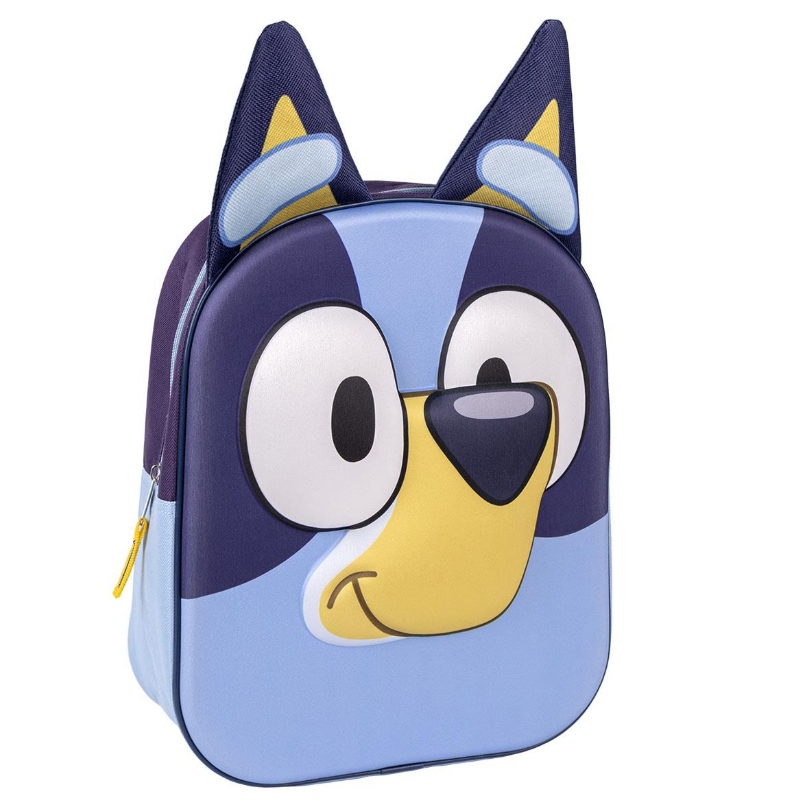 Mochila Infantil Bluey Orejitas 3D De Vuelta al Cole