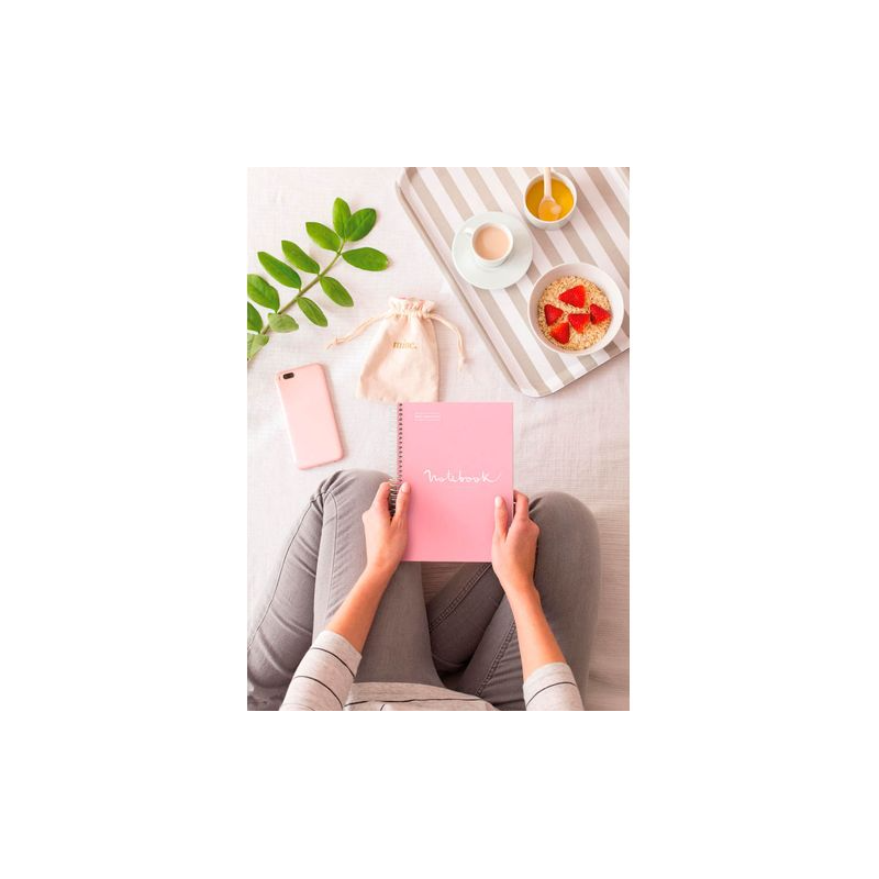 Cuaderno A4 80 Hojas 90 gr Rosa Emotions