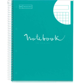 Cuaderno A4 80 Hojas 90 gr Turquesa Emotions