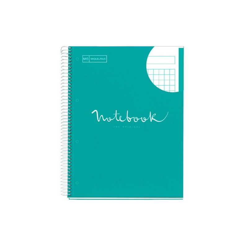 Cuaderno A4 80 Hojas 90 gr Turquesa Emotions