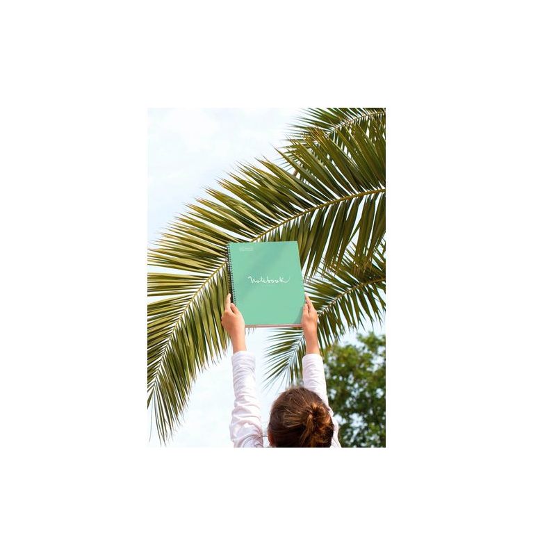 Cuaderno A4 80 Hojas 90 gr Turquesa Emotions