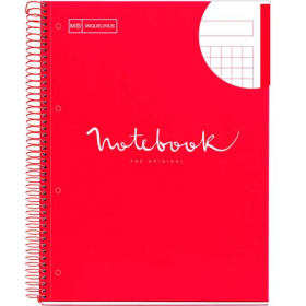Cuaderno A4 80 Hj 90 Gr Rojo Emotions