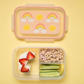 Fiambrera 3 Compartimentos Arcoíris De Vuelta Al Cole 2