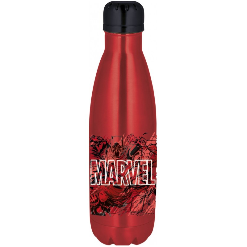 Botella Acero Inox Marvel Pattern 780 Ml De Vuelta Al Cole