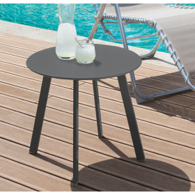 Mesa Auxiliar Saona 50 cm Gris Grafito 2