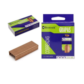 Grapas 22/6–24/6 Cobreadas Blíster 2 Ud