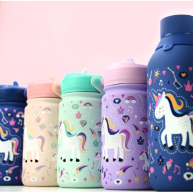 Aurea Botella Térmica 350 Ml Unicornio Rosa De Vuelta al Cole 2