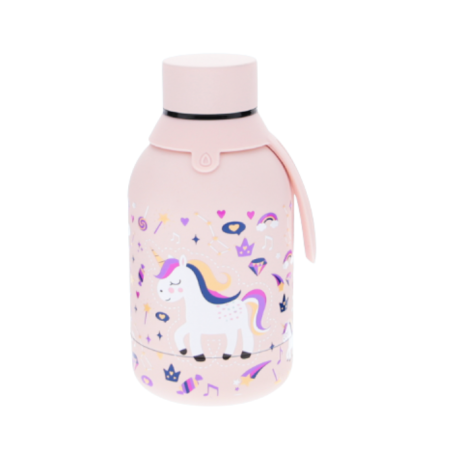 Aurea Botella Térmica 350 Ml Unicornio Rosa De Vuelta al Cole