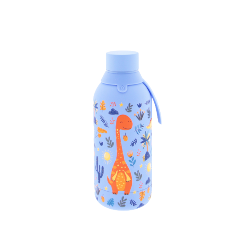 Aurea Botella Térmica 500 Ml Azul Dinosaurios De Vuelta al Cole
