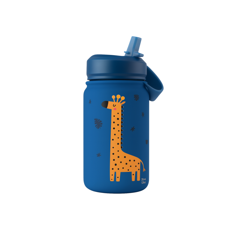 Aurea Botella Térmica 330 Ml Dark Blue Jirafa