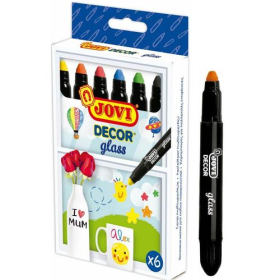 Estuche 6 Ceras En Stick Decor Glass Jovi