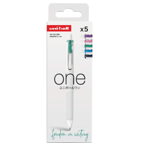 Pack 5 Bolígrafos Gel Uni-Ball One Colores Eléctricos