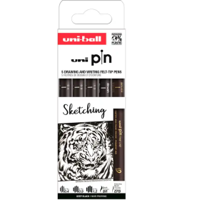 Pack 5 Rotuladores Sketching Uni Pin