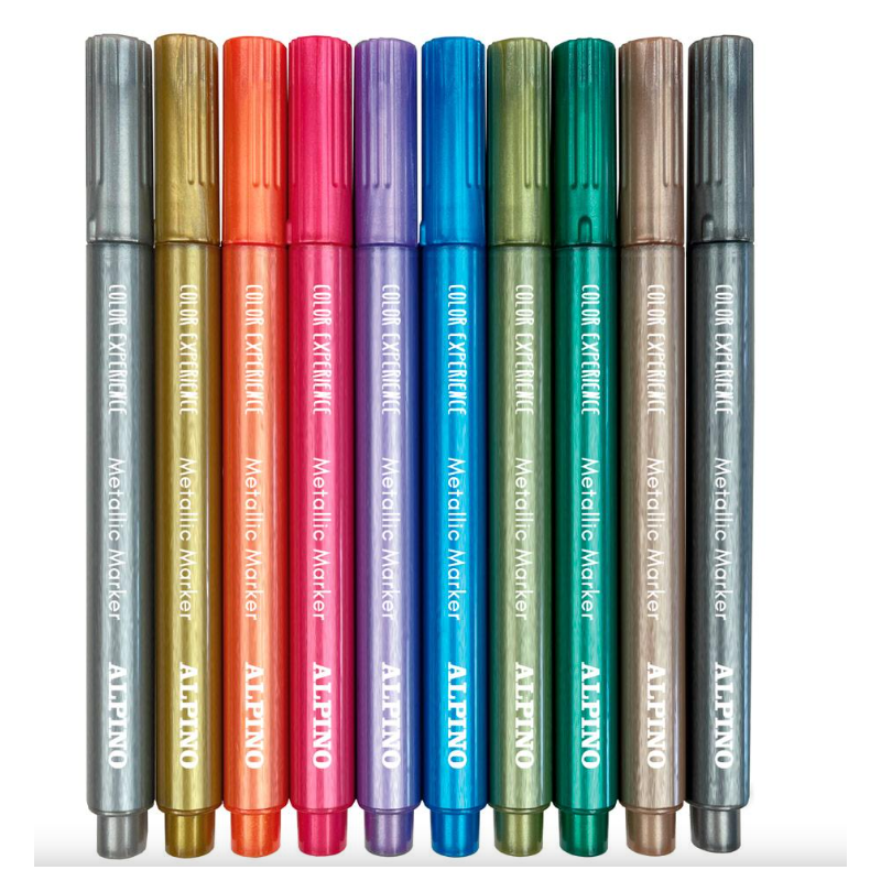 Pack 10 Rotuladores Metallic Color Expert