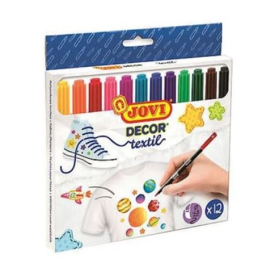 Set 12 Rotuladores Téxtil De Vuelta al Cole