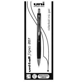 Bolígrafo Negro Uniball Umn-207 De Vuelta al Cole