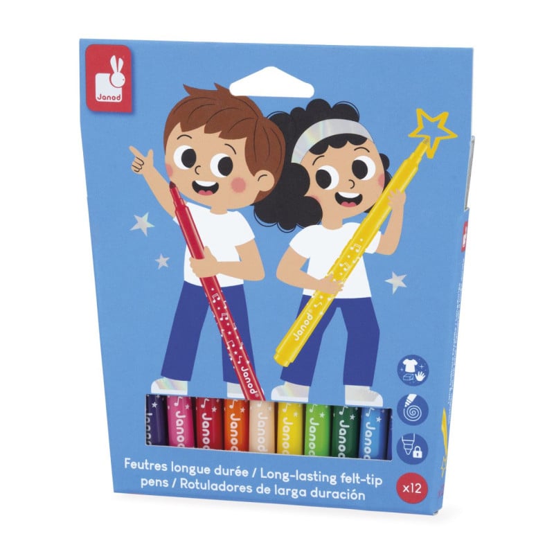 Rotuladores de Larga Duración 12 Unidades