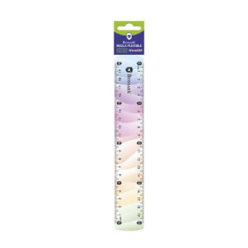 Regla Flexible 20 Cm Arcoiris