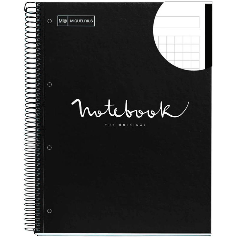 Cuaderno A4 80 Hojas 90 Gr Negro Emotions