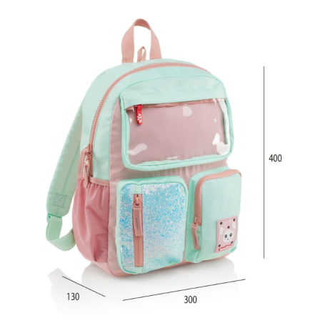 Mochila 3 Compartimentos Rosa B2f