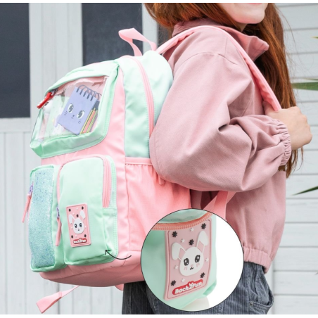 Mochila 3 Compartimentos Rosa B2f