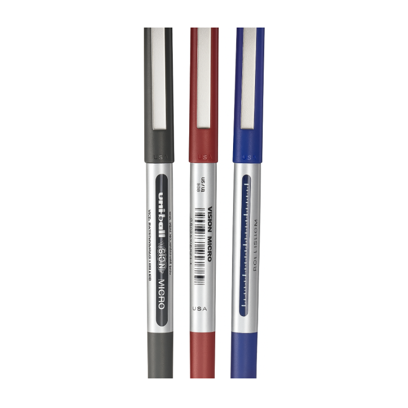 Blíster 3 Bolígrafos Uni-ball Eye Micro – Negro, Azul Y Rojo