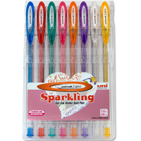 Pack 8 Bolígrafos Uni-ball Signo Purpurina