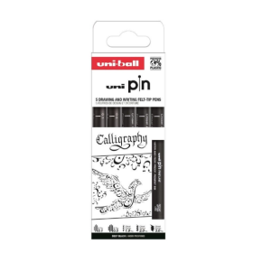 Pack 5 Rotuladores Caligrafía Uni Pin