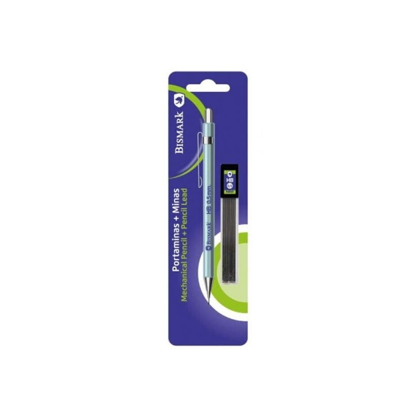 Portaminas Bismark C/Minas 0.5 Mm Metálico Vuelta al Cole