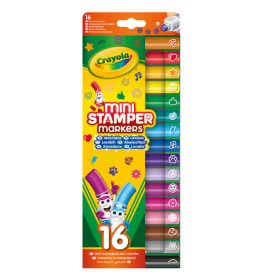 Pack 16 Mini Rotuladores Lavables Emoji