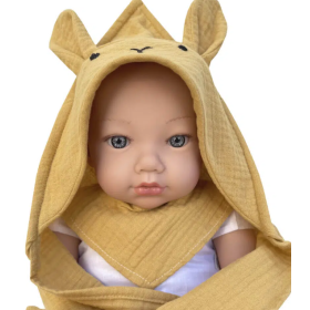 Set Toalla Bandana Conejo Bobble Mostaza De ToyNamics 2