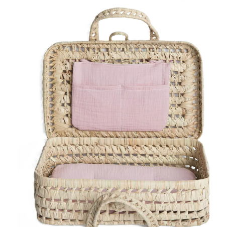 Maleta Mimbre Bobble Rosa De ToyNamics